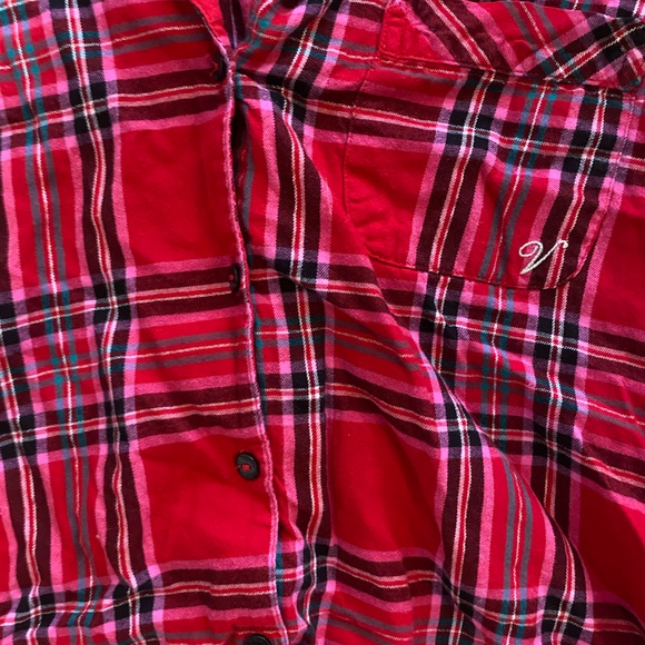 Victoria Secret Red Plaid Women’s Pajamas size S VGUC - Picture 5 of 5